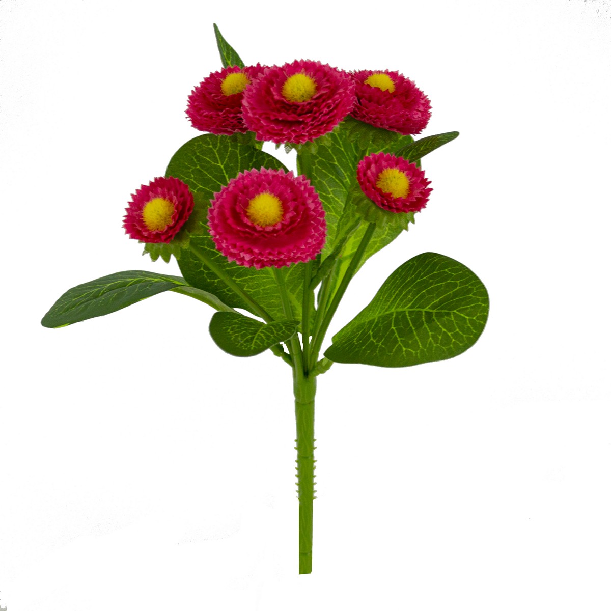 Маргаритка на вставке, 20,5см, темно-розовый в интернет-магазине флористических аксессуаров Азалия Декор