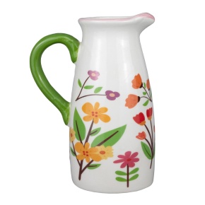 Ваза Цветы (керамика), 14,5x10xH20см, в асс., белый в интернет-магазине флористических аксессуаров Азалия Декор