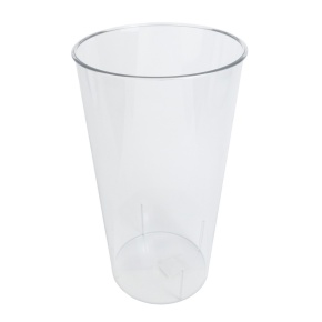 Ваза для срезанных цветов (пластик), D15хН23см, прозрачный в интернет-магазине флористических аксессуаров Азалия Декор