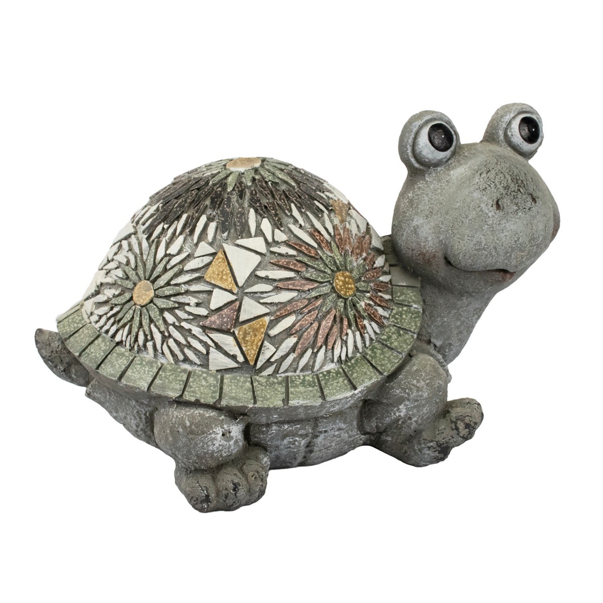 Садовая фигура Черепаха (керамика), H21,5x33х24см, серый в интернет-магазине флористических аксессуаров Азалия Декор