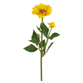 Георгин, 56см, желтый в интернет-магазине флористических аксессуаров Азалия Декор