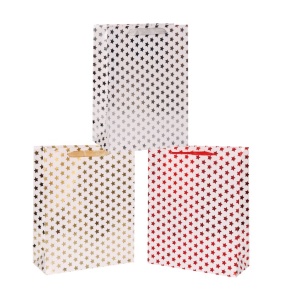 Пакет подарочный (бумага), 30х42х12см (в уп. 12 шт.), в асс. в интернет-магазине флористических аксессуаров Азалия Декор