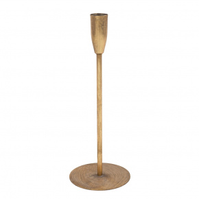 Подсвечник (металл), H26x10см, золотой в интернет-магазине флористических аксессуаров Азалия Декор