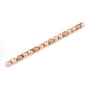 Набор шаров в тубе 16шт. (пластик), D4см, роз. зол. в интернет-магазине флористических аксессуаров Азалия Декор