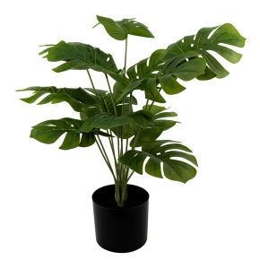 Монстера в кашпо (пластик), 68см, зеленый в интернет-магазине флористических аксессуаров Азалия Декор