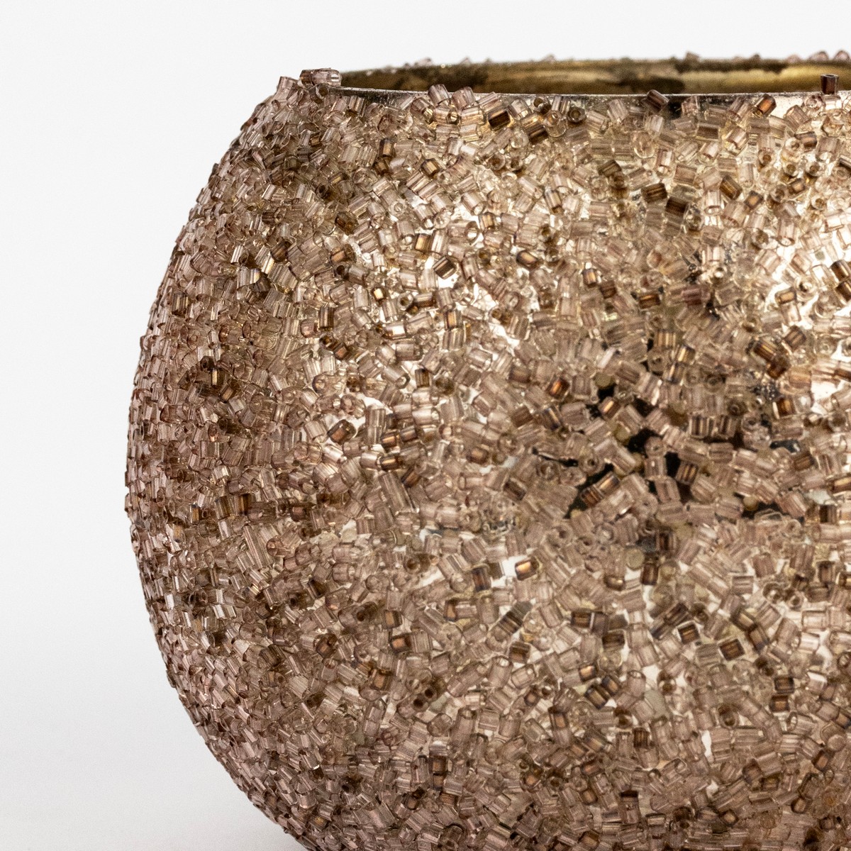 Подсвечник Стакан (стекло), Н10х13см, розовый в интернет-магазине флористических аксессуаров Азалия Декор