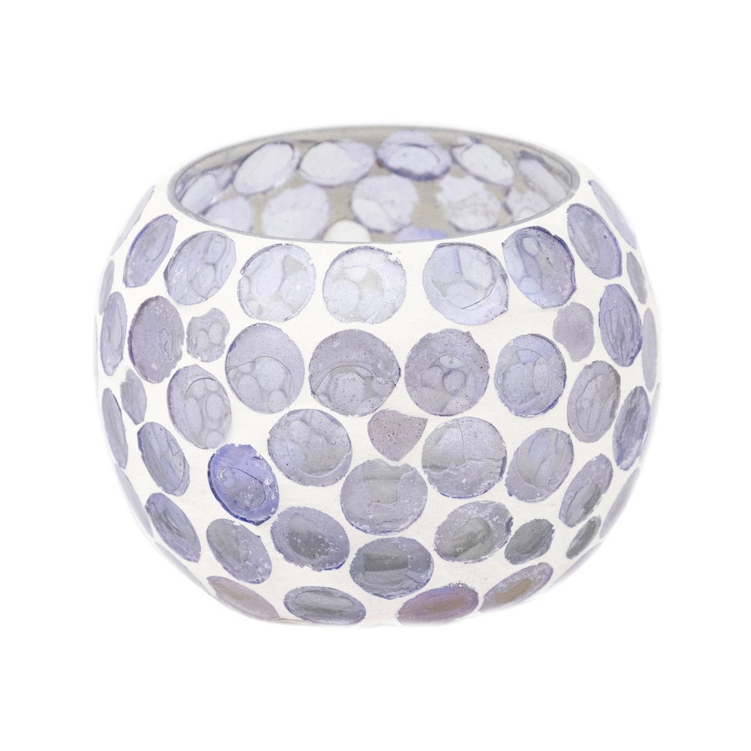 Подсвечник (стекло), H8,5xD8,5см, цв. в асс. в интернет-магазине флористических аксессуаров Азалия Декор