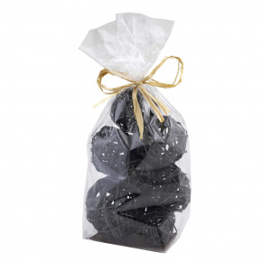 Набор шаров плетеных (ротанг) 10шт., D4-8см, черный в интернет-магазине флористических аксессуаров Азалия Декор