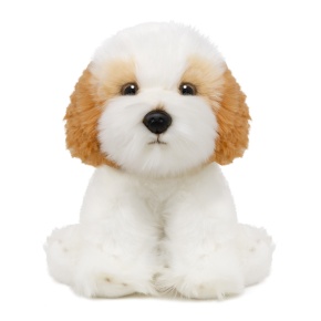 Игрушка м/н Собака Кавашон, 25см, белый в интернет-магазине флористических аксессуаров Азалия Декор