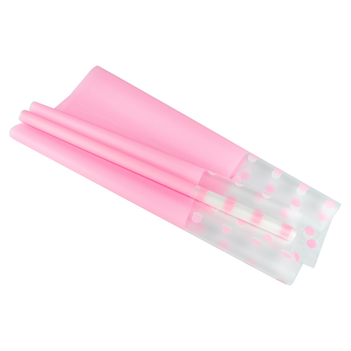 Пленка матовая Дуэт, 60 см 10 м, розовый в интернет-магазине флористических аксессуаров Азалия Декор