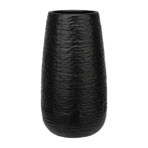 Ваза (керамика), D11xH20,5см, черный в интернет-магазине флористических аксессуаров Азалия Декор