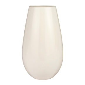 Ваза Бергамо (керамика), D12,5xH20см, кремовый в интернет-магазине флористических аксессуаров Азалия Декор