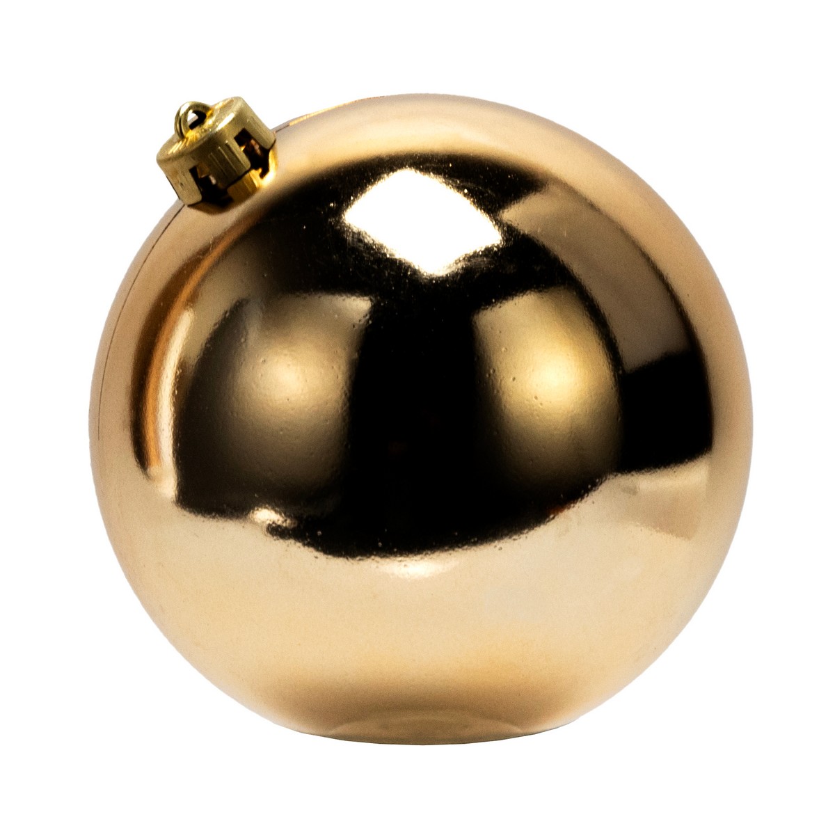 Украшение подвесное Шар (пластик), D15см, в асс., золотой в интернет-магазине флористических аксессуаров Азалия Декор