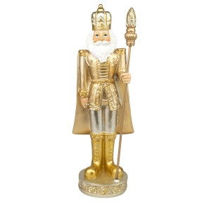 Сувенир Щелкунчик (полирезин), H35,5x12,5x10,5см, золотой в интернет-магазине флористических аксессуаров Азалия Декор