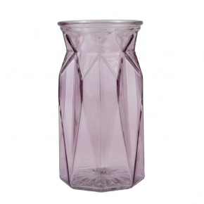 Ваза Луиза, D7,5xH15см, светло-лиловый в интернет-магазине флористических аксессуаров Азалия Декор