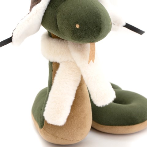 Игрушка м/н Змей Авиатор, 20см, зеленый в интернет-магазине флористических аксессуаров Азалия Декор