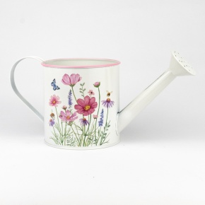 Лейка (металл), 30х11,5хH12см, белый в интернет-магазине флористических аксессуаров Азалия Декор