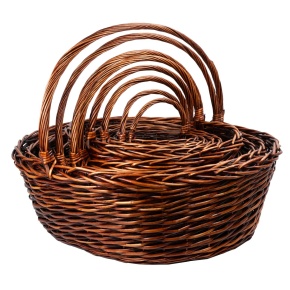Набор корзин плетеных 8шт. (ива), 90x70x30xH63см, коричневый в интернет-магазине флористических аксессуаров Азалия Декор