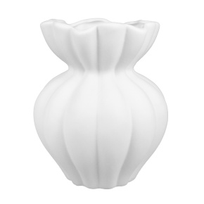 Ваза (керамика), D15xH19,5см, белый в интернет-магазине флористических аксессуаров Азалия Декор