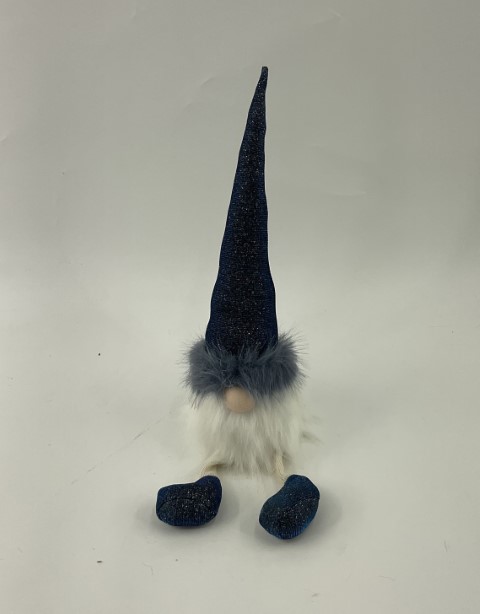 Сувенир Гном сидящий, Н36х9х9см, в асс., синий в интернет-магазине флористических аксессуаров Азалия Декор