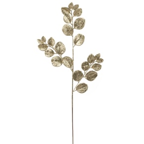 Ветка с глиттером, H81 см, золотой в интернет-магазине флористических аксессуаров Азалия Декор