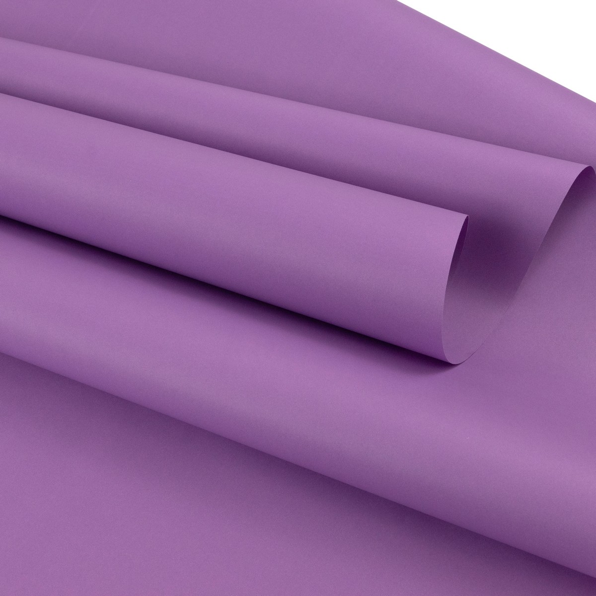 Бумага упаковочная крафт двусторонняя 60гр, 68 см 10 м, сиреневый в интернет-магазине флористических аксессуаров Азалия Декор