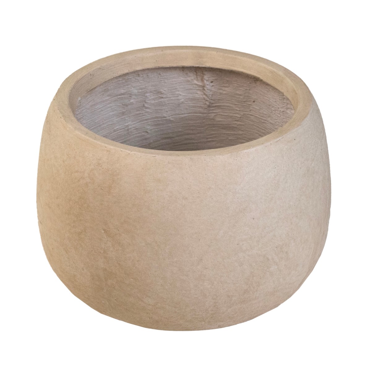 Кашпо Стоун (файбергласс), D29xH20см, кремовый в интернет-магазине флористических аксессуаров Азалия Декор