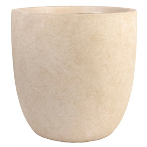 Кашпо Стоун (файбергласс), D42xH43см, кремовый в интернет-магазине флористических аксессуаров Азалия Декор