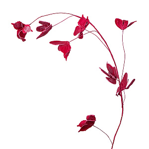 Ветка с бабочками, 30см, борд./6/72шт. в интернет-магазине флористических аксессуаров Азалия Декор