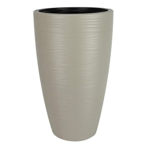 Кашпо со вставкой Гоби Слим (пластик), D29xH48см, 5,5л, кремовый в интернет-магазине флористических аксессуаров Азалия Декор