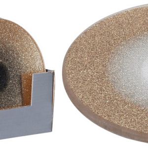 Подсвечник-тарелка (стекло), D15см, золотой в интернет-магазине флористических аксессуаров Азалия Декор