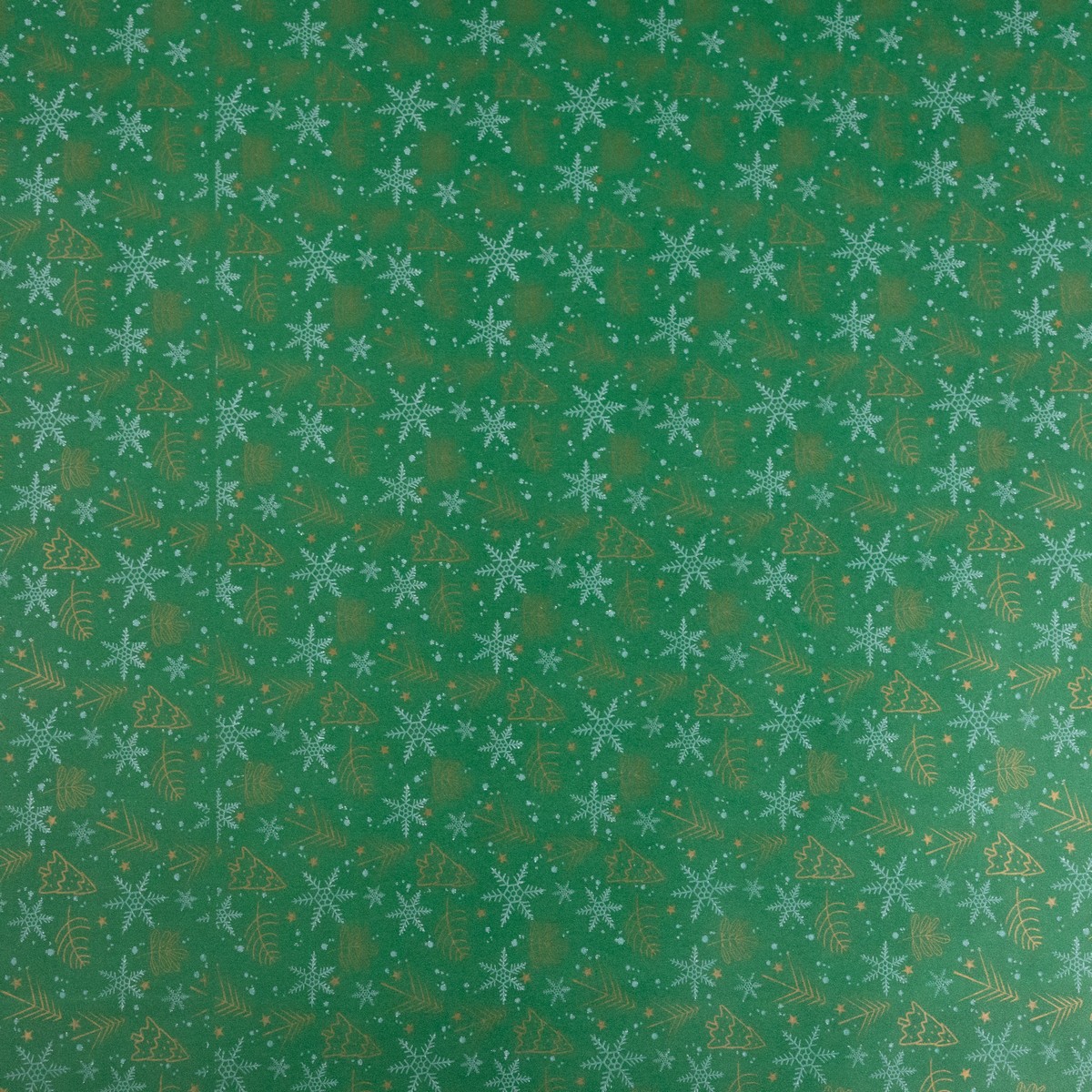 Бумага упаковочная крафт Елочки 60гр, 68 см 10 м, зеленый в интернет-магазине флористических аксессуаров Азалия Декор