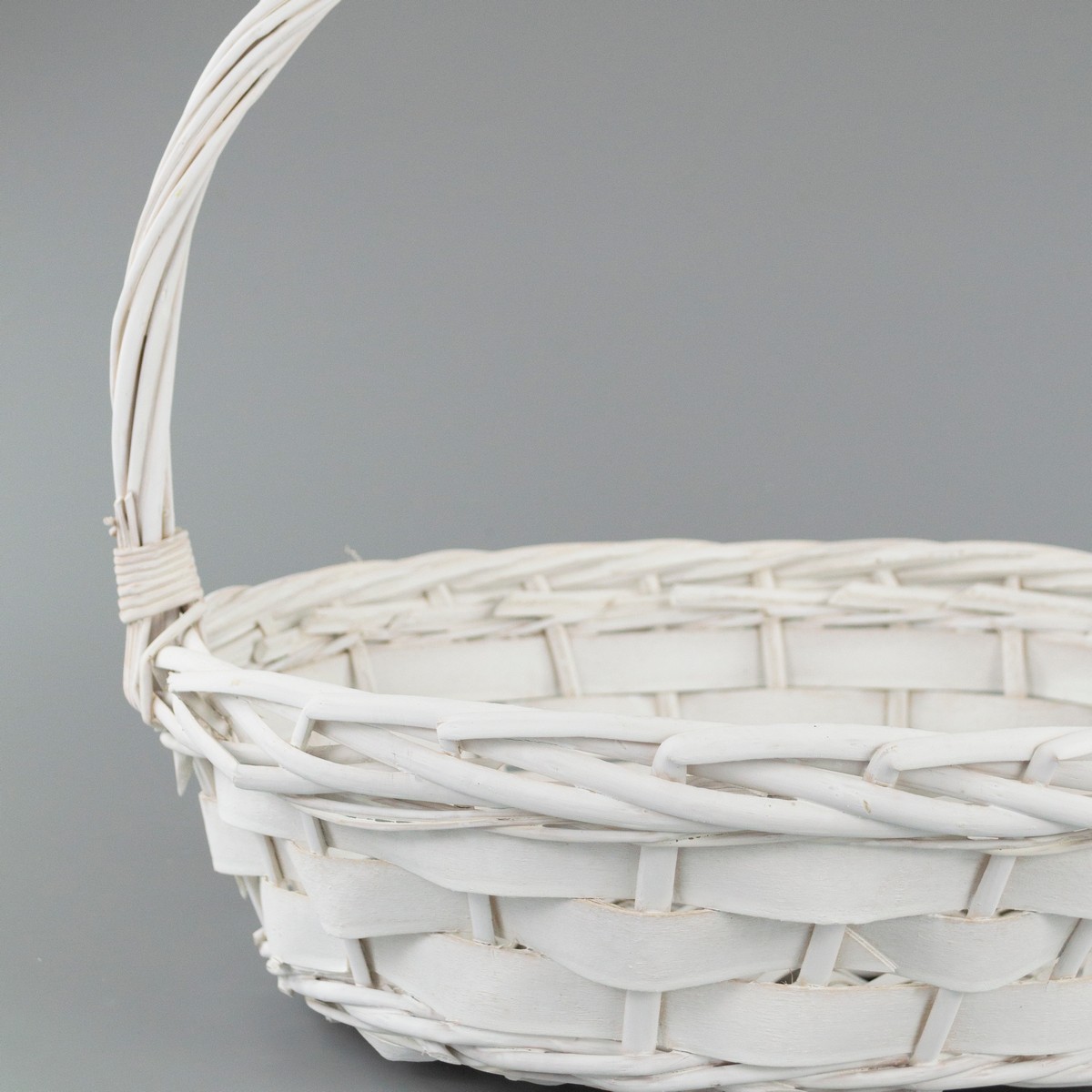 Набор корзин плетеных 2шт. (ива), 41x36x12xH36см, белый в интернет-магазине флористических аксессуаров Азалия Декор