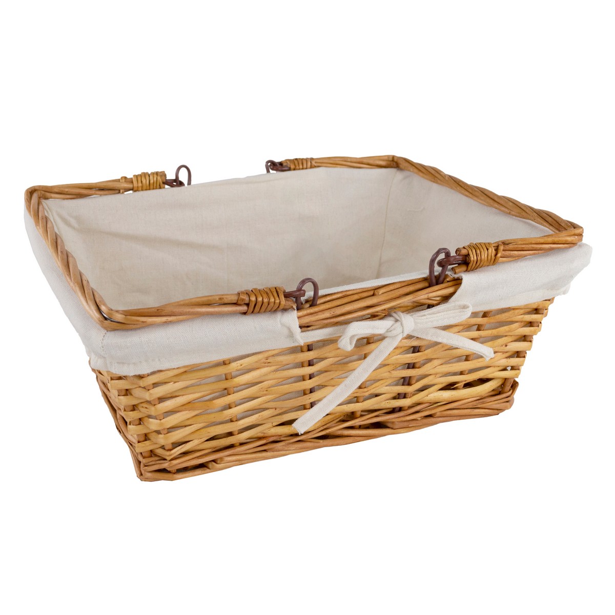 Корзина плетеная (ива), 35х27x13,5xH28см, светло-коричневый в интернет-магазине флористических аксессуаров Азалия Декор