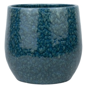 Кашпо (керамика), D29xН27см, синий в интернет-магазине флористических аксессуаров Азалия Декор