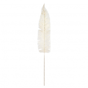 Ветка с глиттером, H82см, белый в интернет-магазине флористических аксессуаров Азалия Декор