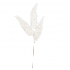 Ветка с глиттером, H70см, белый в интернет-магазине флористических аксессуаров Азалия Декор