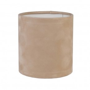 Коробка подарочная круглая без крышки (бархат), D12xH12 см, бежевый в интернет-магазине флористических аксессуаров Азалия Декор