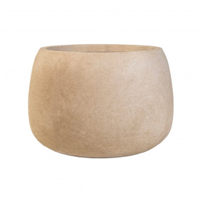 Кашпо Стоун (файбергласс), D29xH20см, кремовый в интернет-магазине флористических аксессуаров Азалия Декор