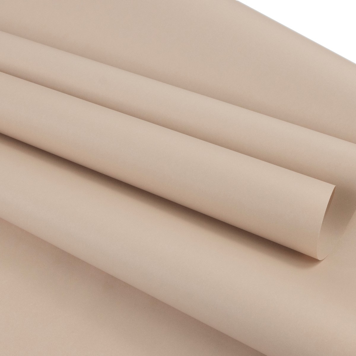 Бумага упаковочная крафт двусторонняя 60гр, 68 см 10 м, бежевый в интернет-магазине флористических аксессуаров Азалия Декор