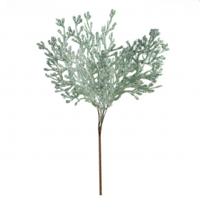 Ветка Туи с глиттером на вставке, H20см, зеленый в интернет-магазине флористических аксессуаров Азалия Декор