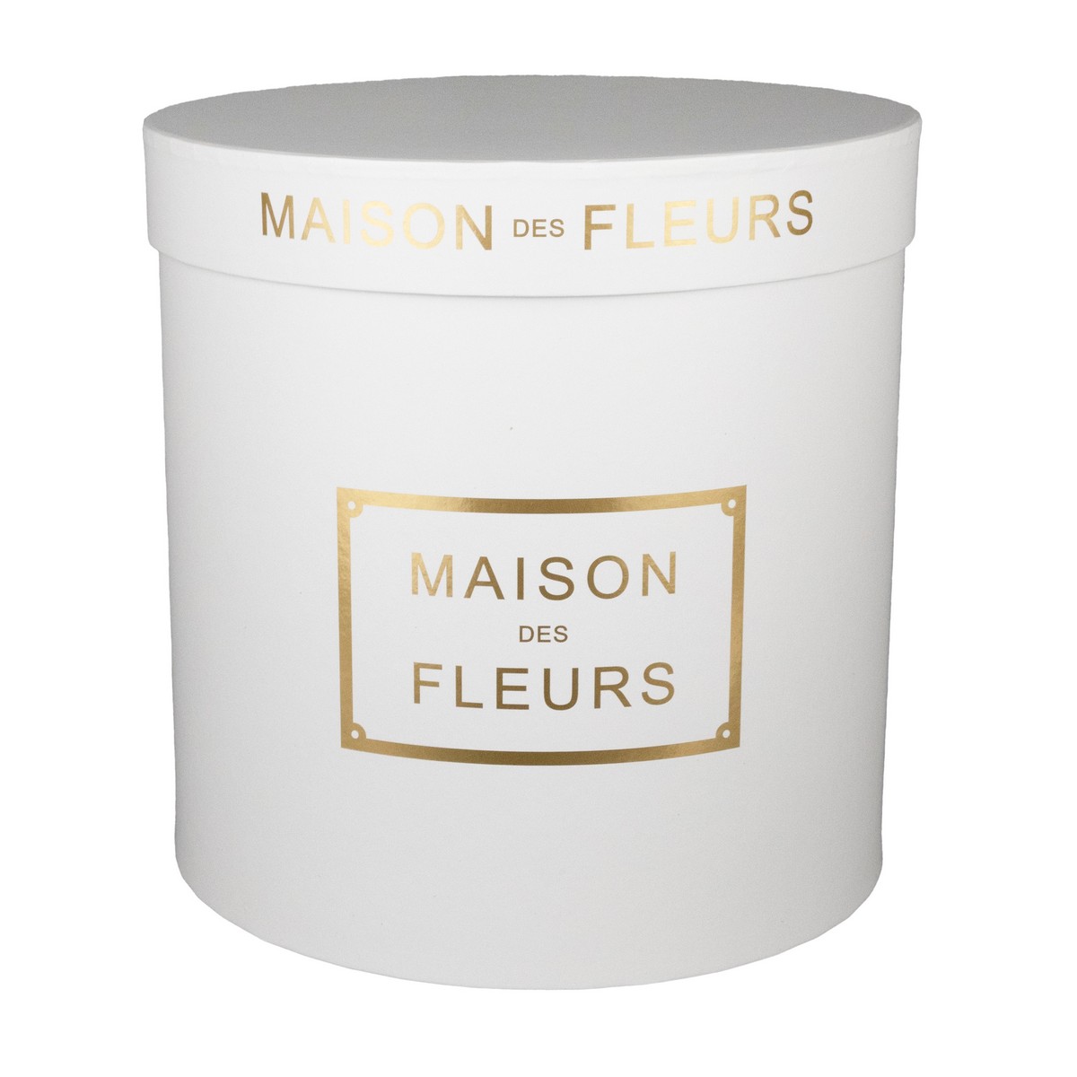 Набор коробок подарочных круглых 3шт., D24xH24см, белый в интернет-магазине флористических аксессуаров Азалия Декор