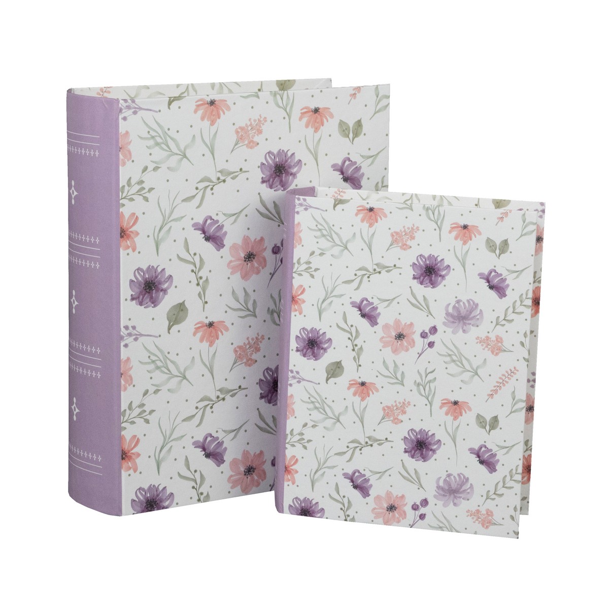 Набор коробок подарочных Книга 2шт., 15х12хН4,5 см, фиолетовый в интернет-магазине флористических аксессуаров Азалия Декор