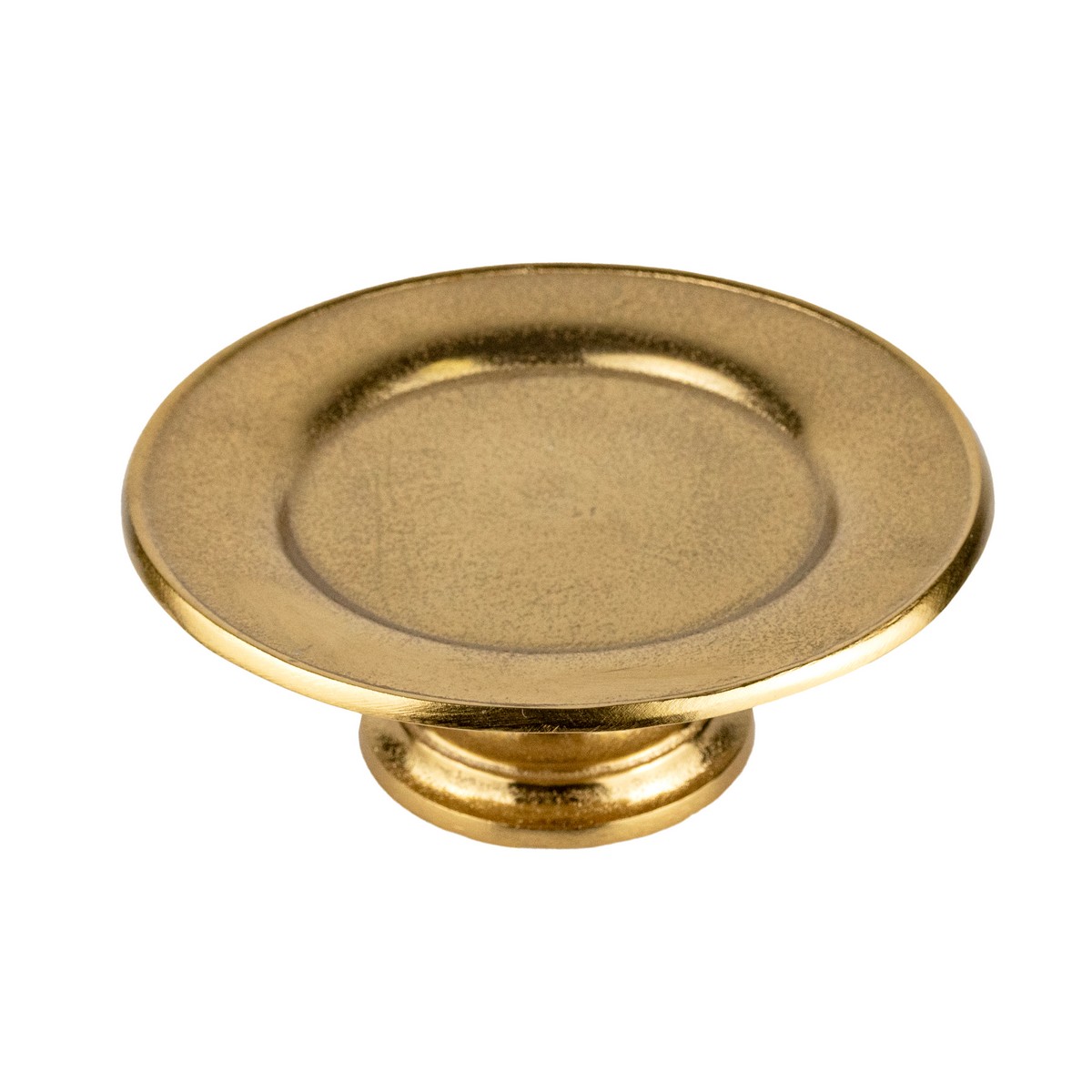 Подставка на ножке (металл), D24xH9,5см, золотой в интернет-магазине флористических аксессуаров Азалия Декор