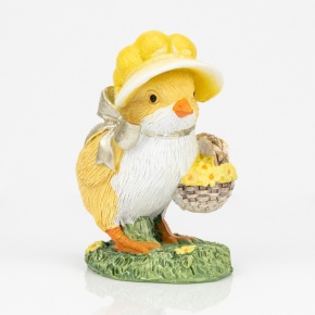 Сувенир Цыпленок (полирезин), H8x6,5x4см, желтый в интернет-магазине флористических аксессуаров Азалия Декор