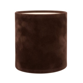 Коробка подарочная круглая без крышки (бархат), D12xH12 см, темно-коричневый в интернет-магазине флористических аксессуаров Азалия Декор