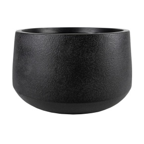 Кашпо Сэнд (файбергласс), D35xH20см, черный в интернет-магазине флористических аксессуаров Азалия Декор