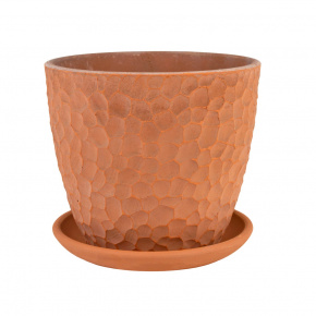 Цв. горшок Манго (терракота), D12xH10см, 0,7л, натуральный в интернет-магазине флористических аксессуаров Азалия Декор