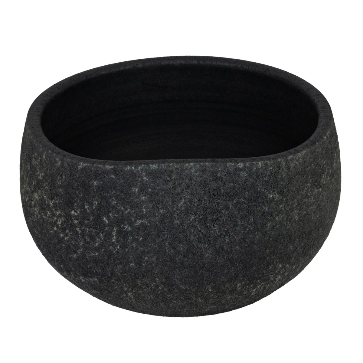 Кашпо (керамика), D29xН15см, серый в интернет-магазине флористических аксессуаров Азалия Декор
