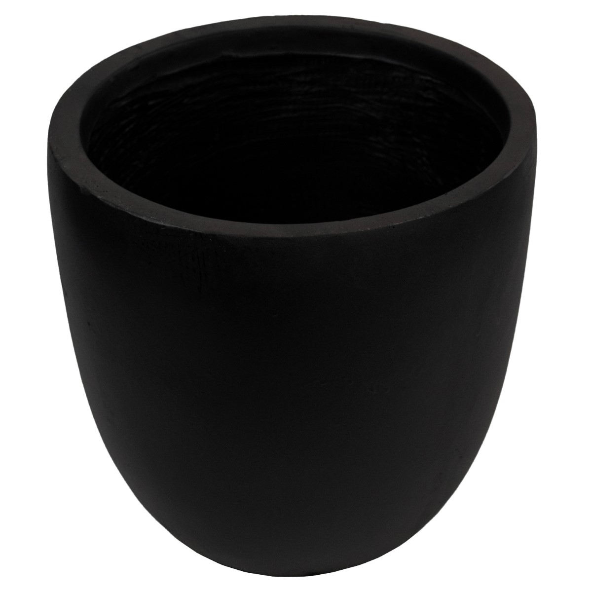 Кашпо Стоун (файбергласс), D42xH43см, черный в интернет-магазине флористических аксессуаров Азалия Декор